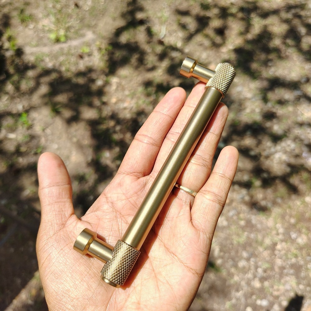 Modern Cabinet Pulls Brushed Champagne Bronze Amerdeco - Picture 6 of 9